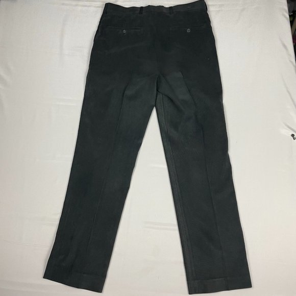 Vintage Cordovan & Grey Ltd. Corduroy Pants Men's 34x 32 Black Pleated Front - Picture 6 of 12